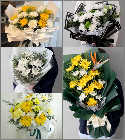 西藏日喀则市亚东县帕里镇白事花束代送